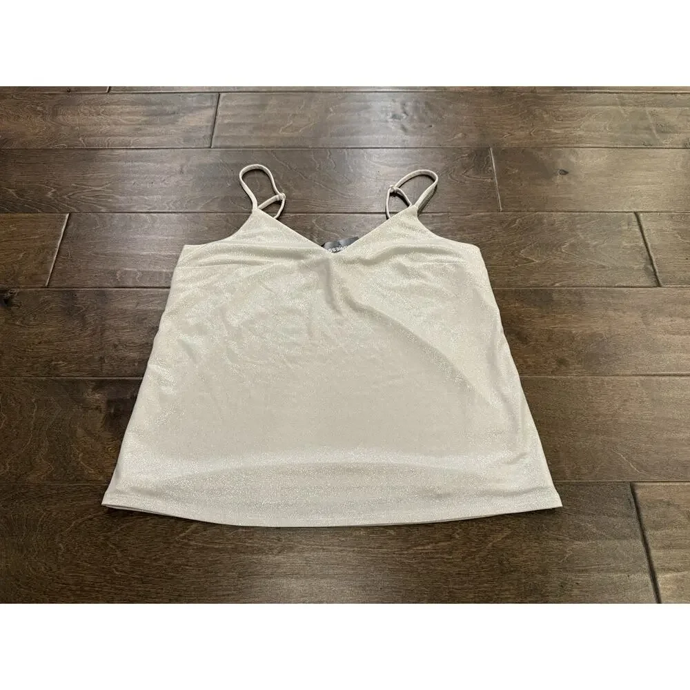 Express Womens White Stretched Cami Tank Top Size XS NWT NEW - Picture 2 of 8